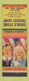 Matchbook Cover - Cobble Stone Tourist Camp Tunnel Hill GA