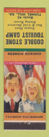 Matchbook Cover - Cobble Stone Tourist Camp Tunnel Hill GA