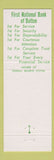 Matchbook Cover - 1st National Bank Dalton GA 1963