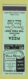 Matchbook Cover - Nocera's Villa Nova Italian Pizza Columbus GA LIGHT GREEN