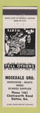 Matchbook Cover - Mosedale Grocery Dalton GA
