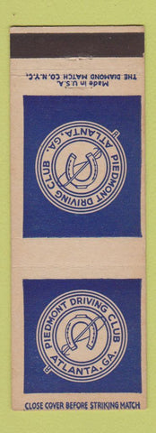 Matchbook Cover - Piedmont Driving Club Atlanta GA
