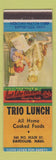 Matchbook Cover - Trio Lunch Randolph MA