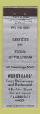 Matchbook Cover - Wursthaus' Deli Restaurant Cambridge MA