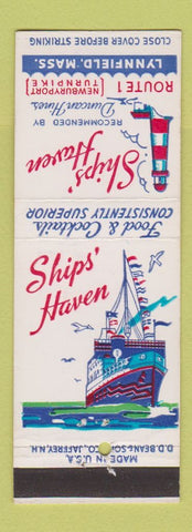 Matchbook Cover - Ships' Haven Lynnfield MA
