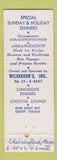 Matchbook Cover - Ships' Haven Lynnfield MA