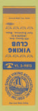 Matchbook Cover - Viking Club East Braintree MA