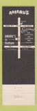 Matchbook Cover - Amaru's Restaurant Dedham MA