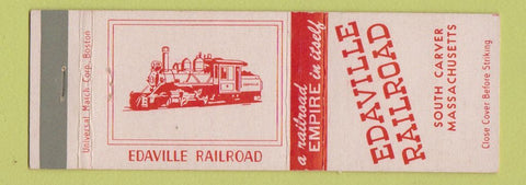 Matchbook Cover - Edaville Railroad South Carver MA