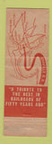 Matchbook Cover - Edaville Railroad South Carver MA