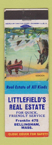 Matchbook Cover - Littlefield's Real Estate Bellingham MA