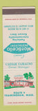 Matchbook Cover - Monticello Restaurant Framingham MA