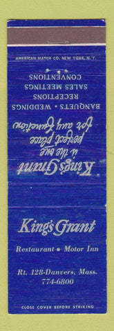 Matchbook Cover - King's Grant Restaurant Motor Inn Danvers MA
