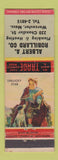 Matchbook Cover - Albert Robillard Plumbing Heating Worcester MA