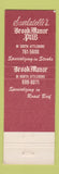 Matchbook Cover - Brook Manor Pub Attleboro MA WEAR
