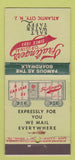 Matchbook Cover - Fralinger's Salt Water Taffy Atlantic City NJ WORN 21 Feature