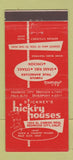 Matchbook Cover - Stickney's Hickry Redwood City CA Palo Alto 21 Strike Feature
