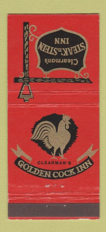 Matchbook Cover - Clearman's Steak n Stein Pico San Gabriel CA 21 Strike Feature