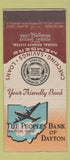 Matchbook Cover - Peoples Bank of Dayton OH 21 Strike Feature