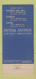 Matchbook Cover - Mutual Savings Pasadena Glendale Covina CA 21 Strike Feature
