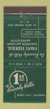 Matchbook Cover - 1st Federal Savings Beverly Hills CA 21 Strike Feature