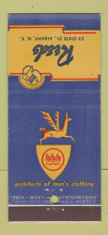 Matchbook Cover - GGG Men's Clothes Reed's Albany NY 21 Strike Feature