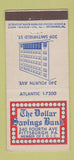 Matchbook Cover - Dollar Savings Bank Pittsburgh PA 21 Strike Feature