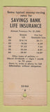 Matchbook Cover - Suffolk Savings Bank Boston MA Roslindale 21 Strike Feature