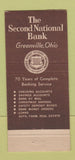 Matchbook Cover - Second National Bank Greenville OH 21 Strike Feature
