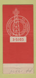 Matchbook Cover - Ralph Johnson Oil Rig Company Hobbs NM 21 Strike Feature