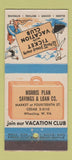 Matchbook Cover - Morris Plan Savings Loan Wheeling WV 21 Strike Feature