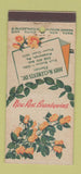 Matchbook Cover - John McClements Flowers Pittsburgh PA 21 Strike Feature