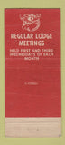 Matchbook Cover - Moose Lodge Pittsburgh PA 21 Strike Feature