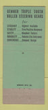Matchbook Cover - Gemmer Manufacturing Detroit MI 21 Strike Feature