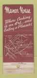Matchbook Cover - Manor House Moorestown NJ 21 Strike Feature