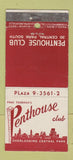 Matchbook Cover - Penthouse Club New York City WEAR 21 Strike Feature