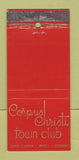 Matchbook Cover - Corpus Christi TX Town Club WEAR 21 Strike Feature