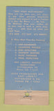 Matchbook Cover - One Hour Martinizing Pittsburgh PA Cleaning 21 Strike Feature