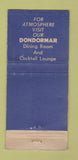 Matchbook Cover - Trainer's Seafood Quakertown PA WEAR 21 Strike Feature