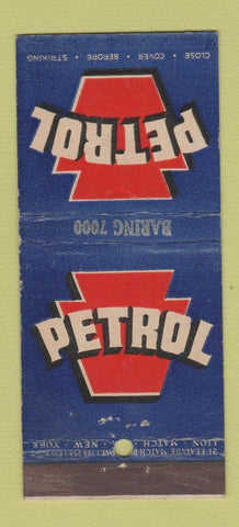 Matchbook Cover - Petrol Philadelphia PA oil gas 21 Strike Feature