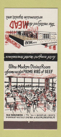 Matchbook Cover - Hotel Mead Wisconsin Rapids WI 21 Strike Feature