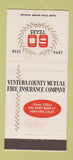 Matchbook Cover - Ventura County Mutual Insurance Ventura CA 21 Strike Feature