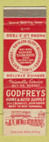 Matchbook Cover - Godfrey's Home Auto Supply New Haven CT Goodwill Tires