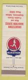 Matchbook Cover - Marathon oil gas Knightstown IN