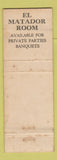 Matchbook Cover - Spanish Village Mexican Food San Antonio TX WORN