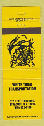 Matchbook Cover - White Tiger Transportation Syracuse NY