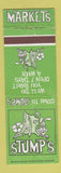 Matchbook Cover - Stump's Markets