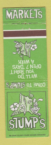 Matchbook Cover - Stump's Markets