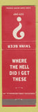 Matchbook Cover - The Boar's Head Oxford OH Miami U Western WEAR