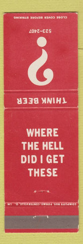Matchbook Cover - The Boar's Head Oxford OH Miami U Western WEAR